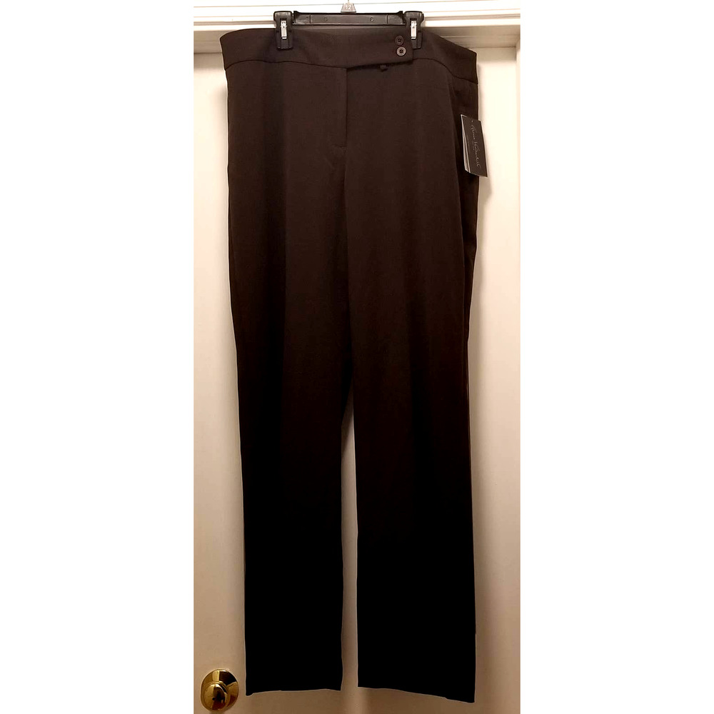 NWT Briggs Size 12 Style # 196B7D3BRB Black Pull-On Comfort Waistband Pants